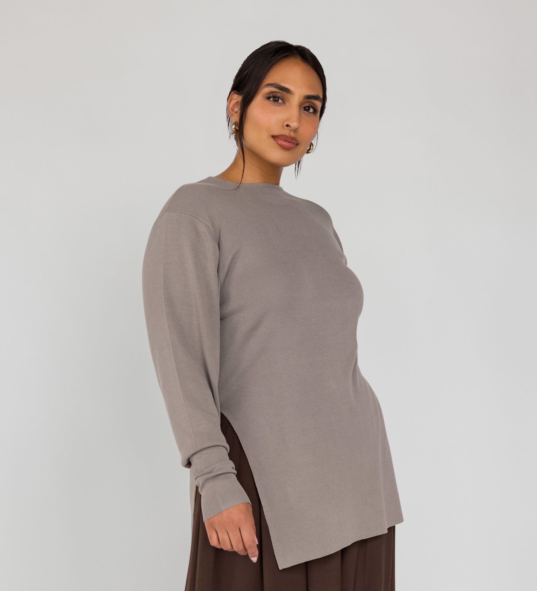 Side Slit Top Truffle