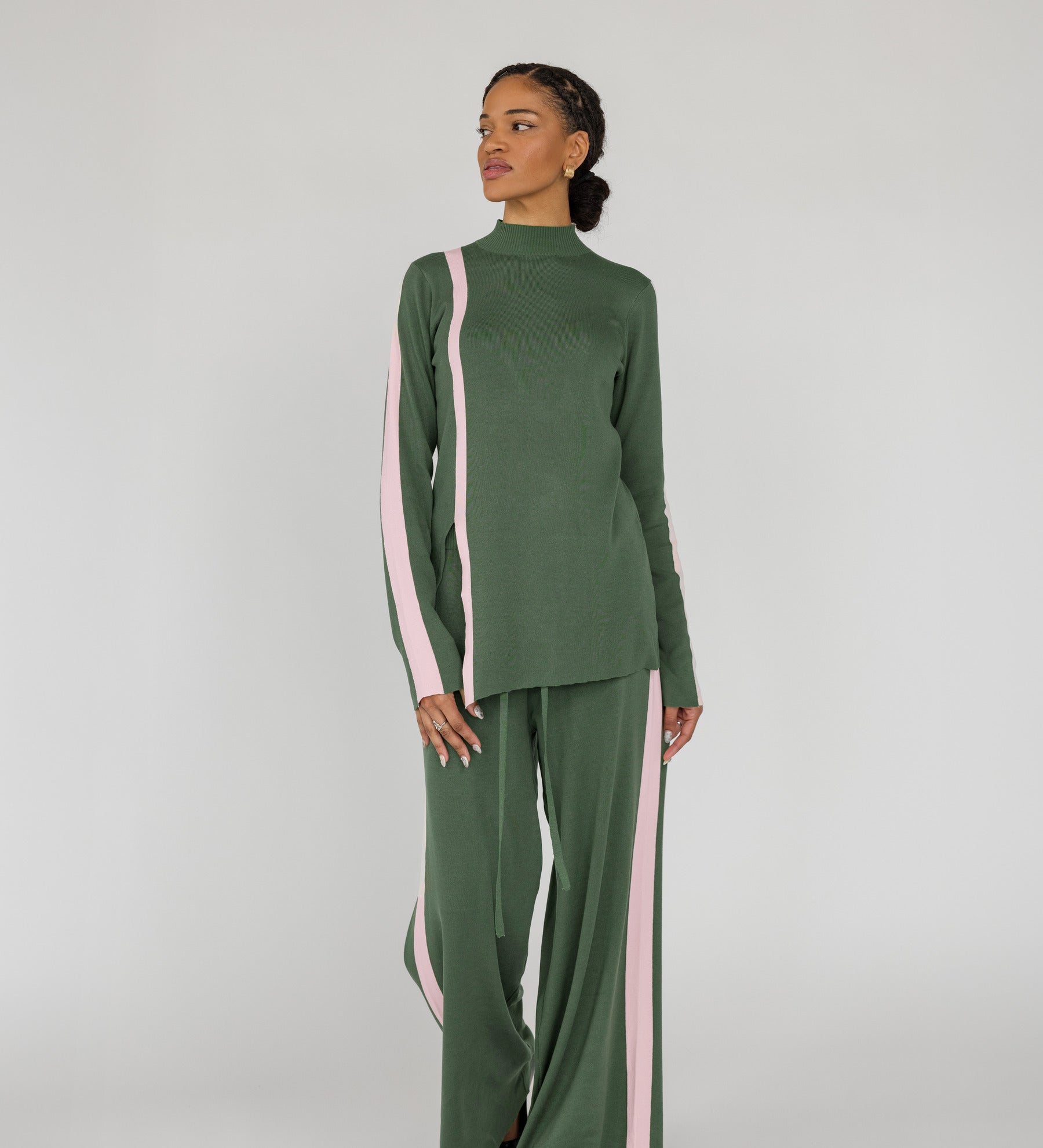 Sport Stripe Pant Olive