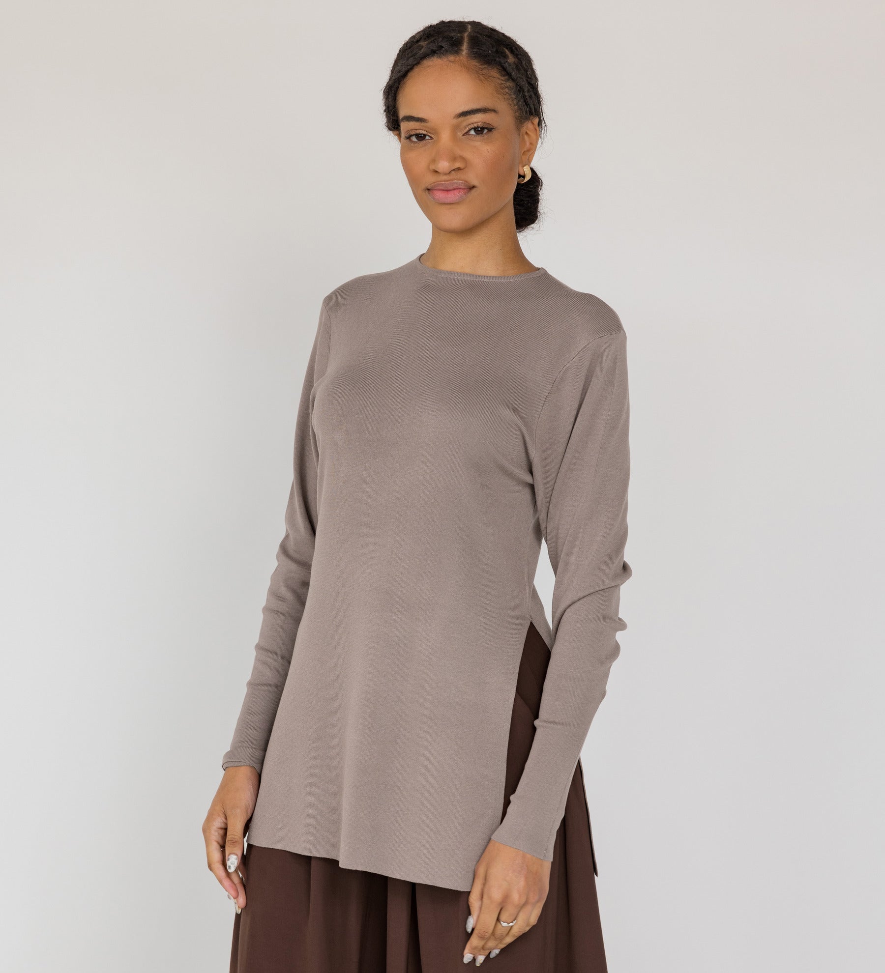 Side Slit Top Truffle