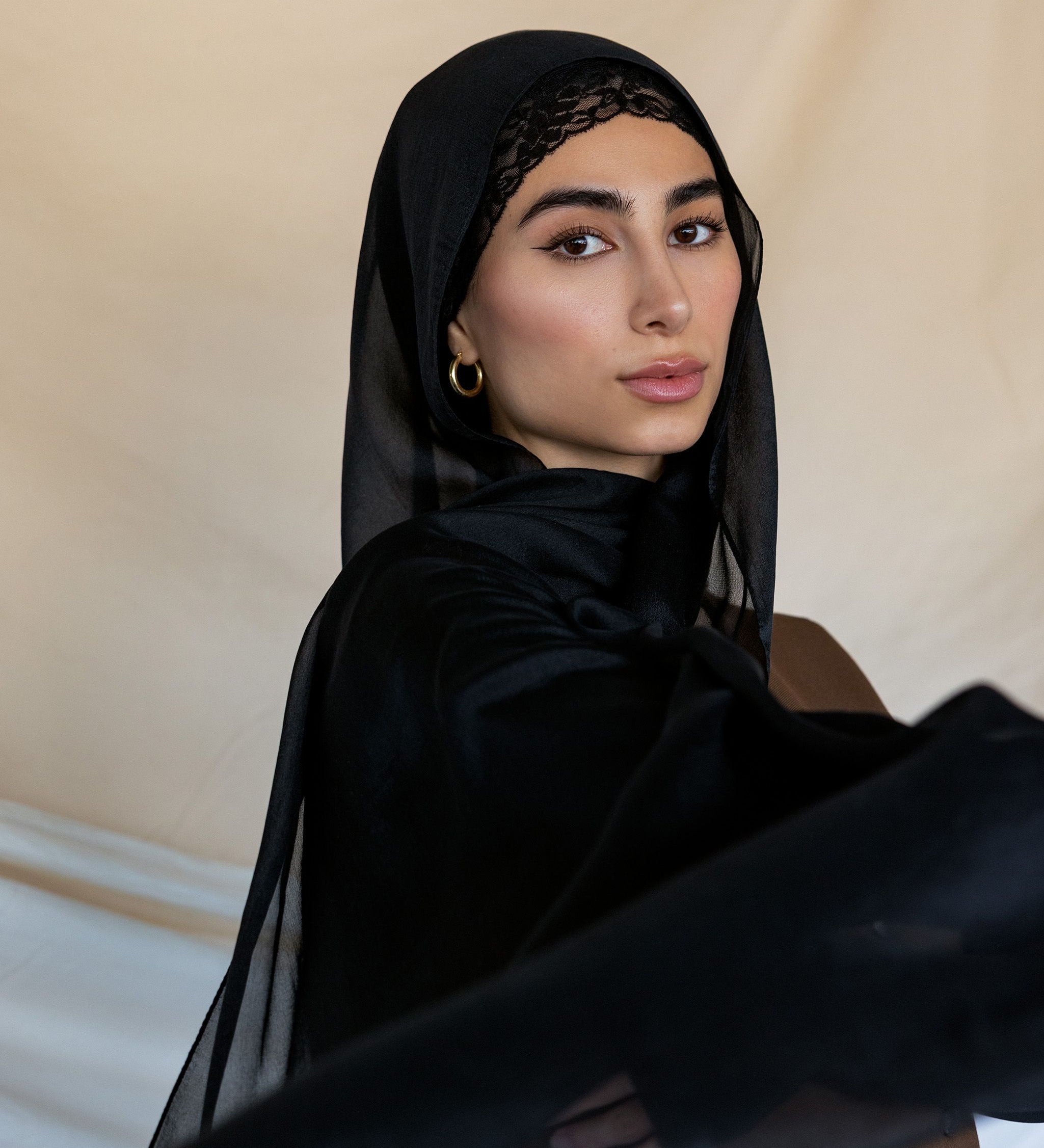 Black Onyx Silk Chiffon