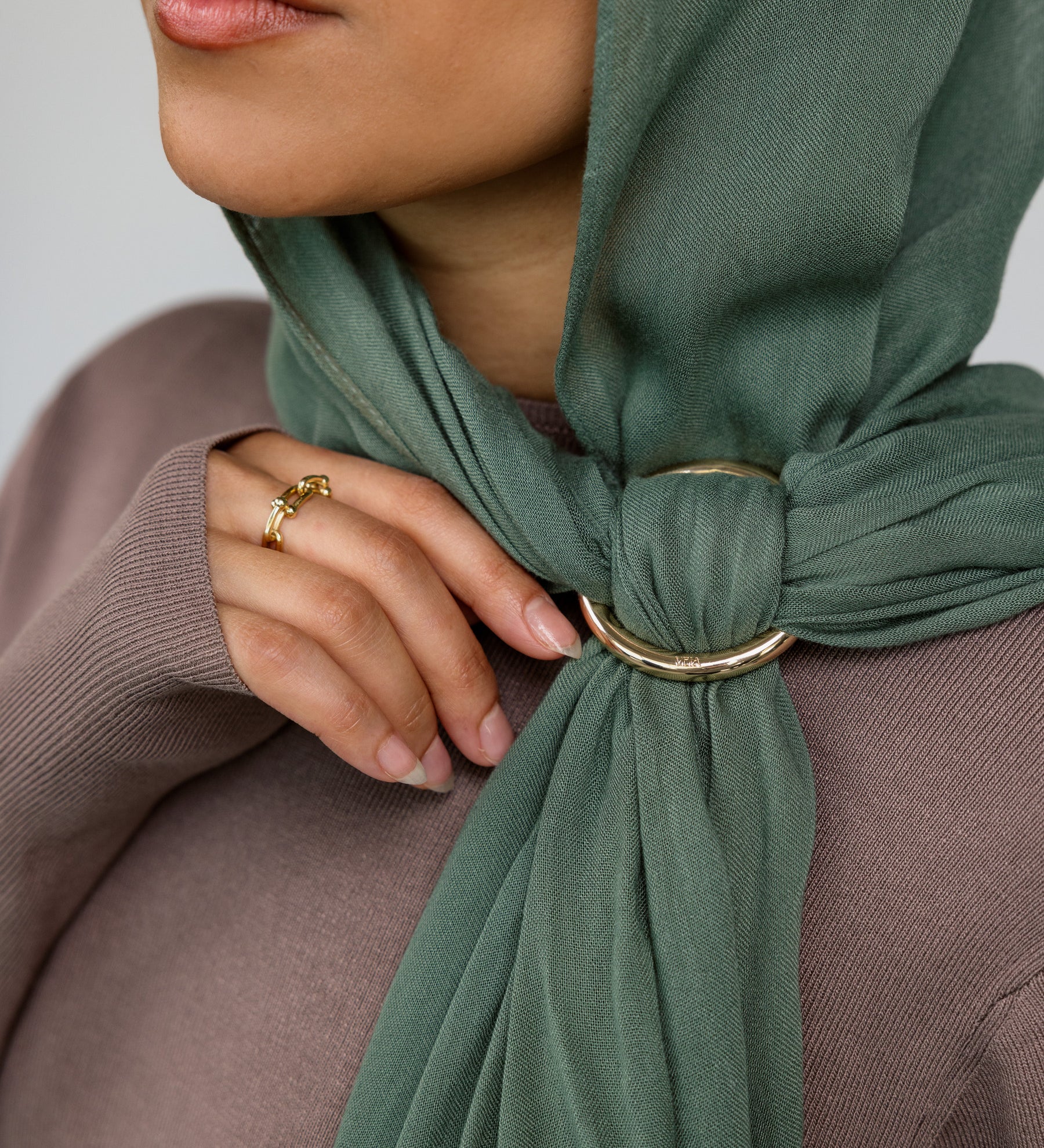 18K Charm Metal Hoop