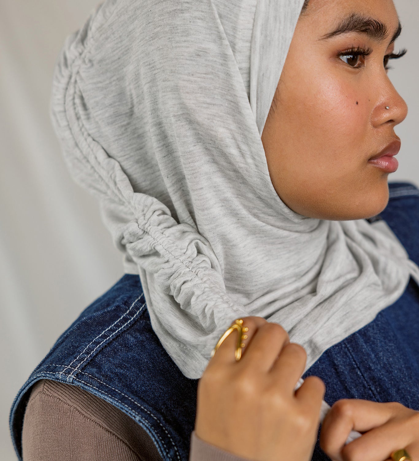 Marble Grey Ruching Lite