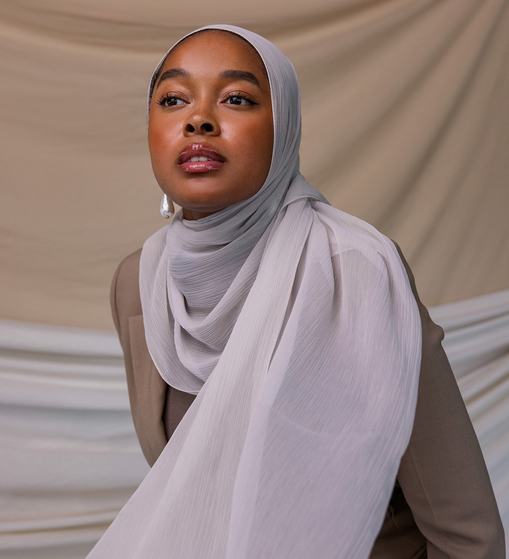 Sterling Silver Crinkle Chiffon