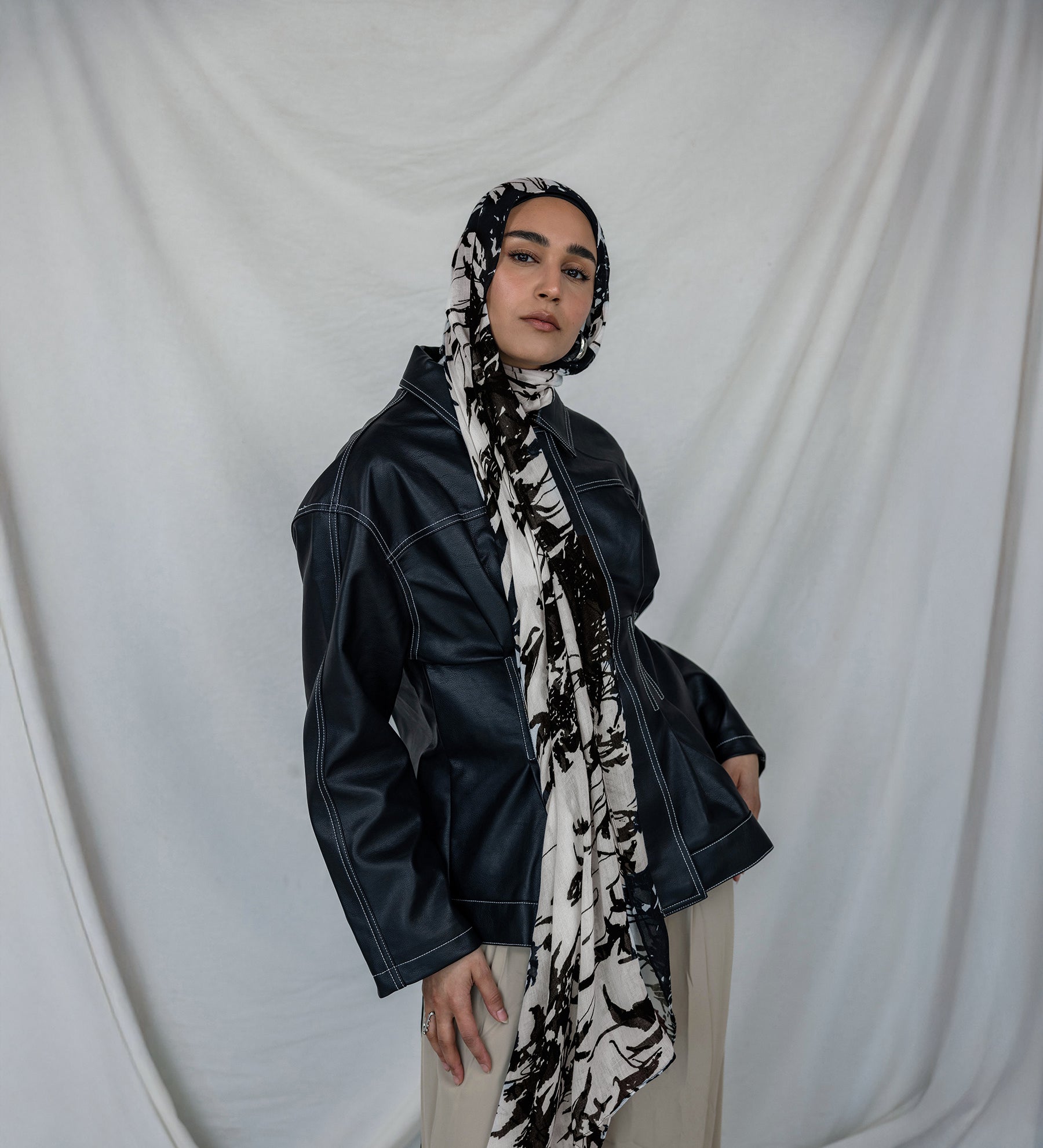 Black and White Shadow Blossom