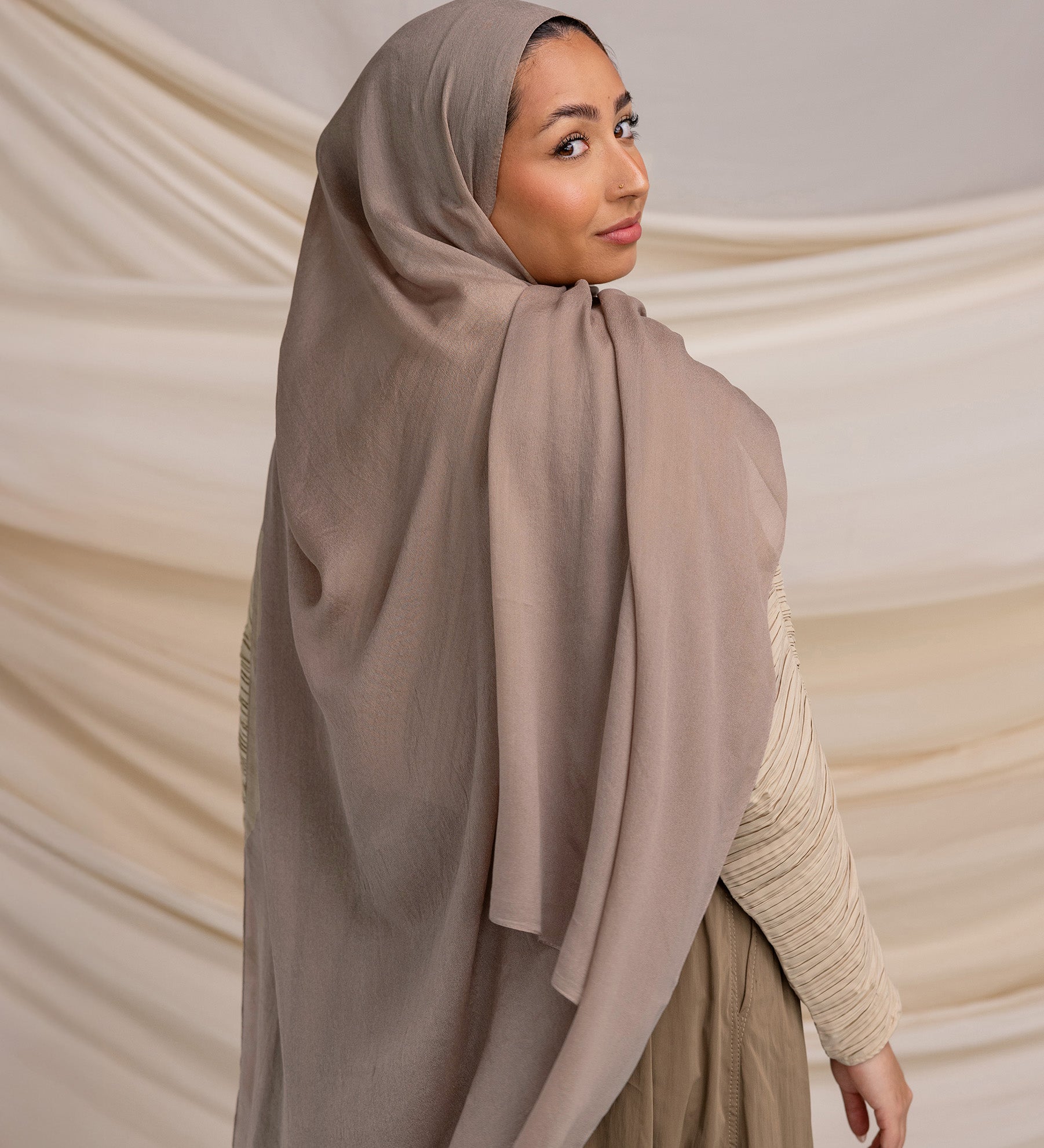 Leafless Tree Silk Chiffon