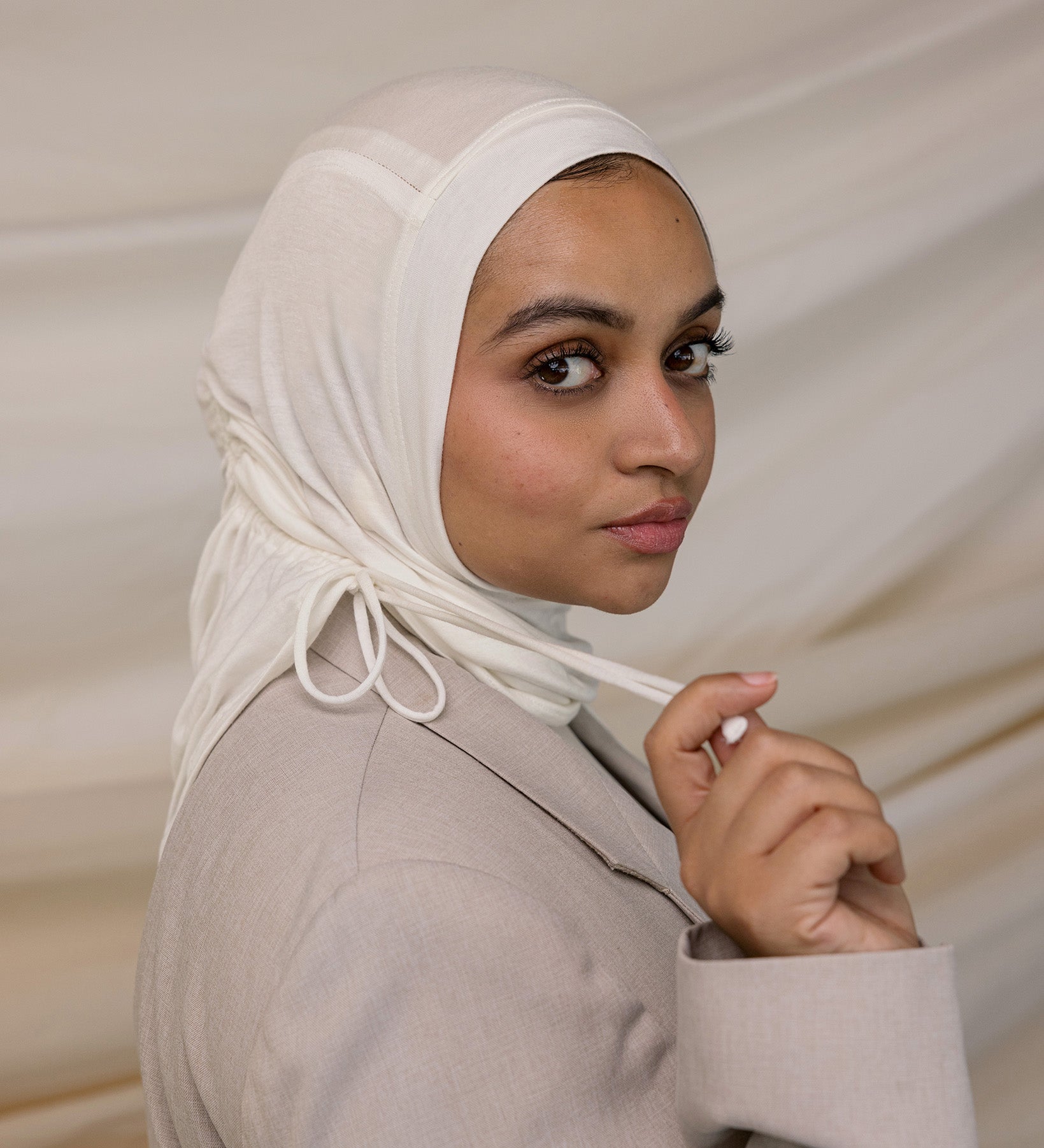 Pure White Ruching Lite