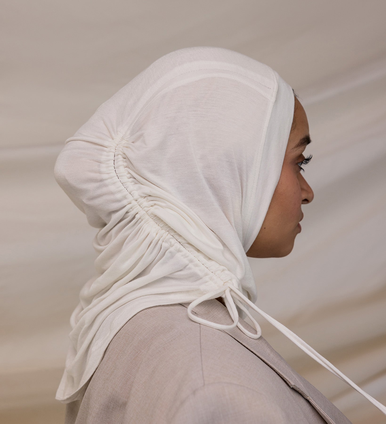 Pure White Ruching Lite