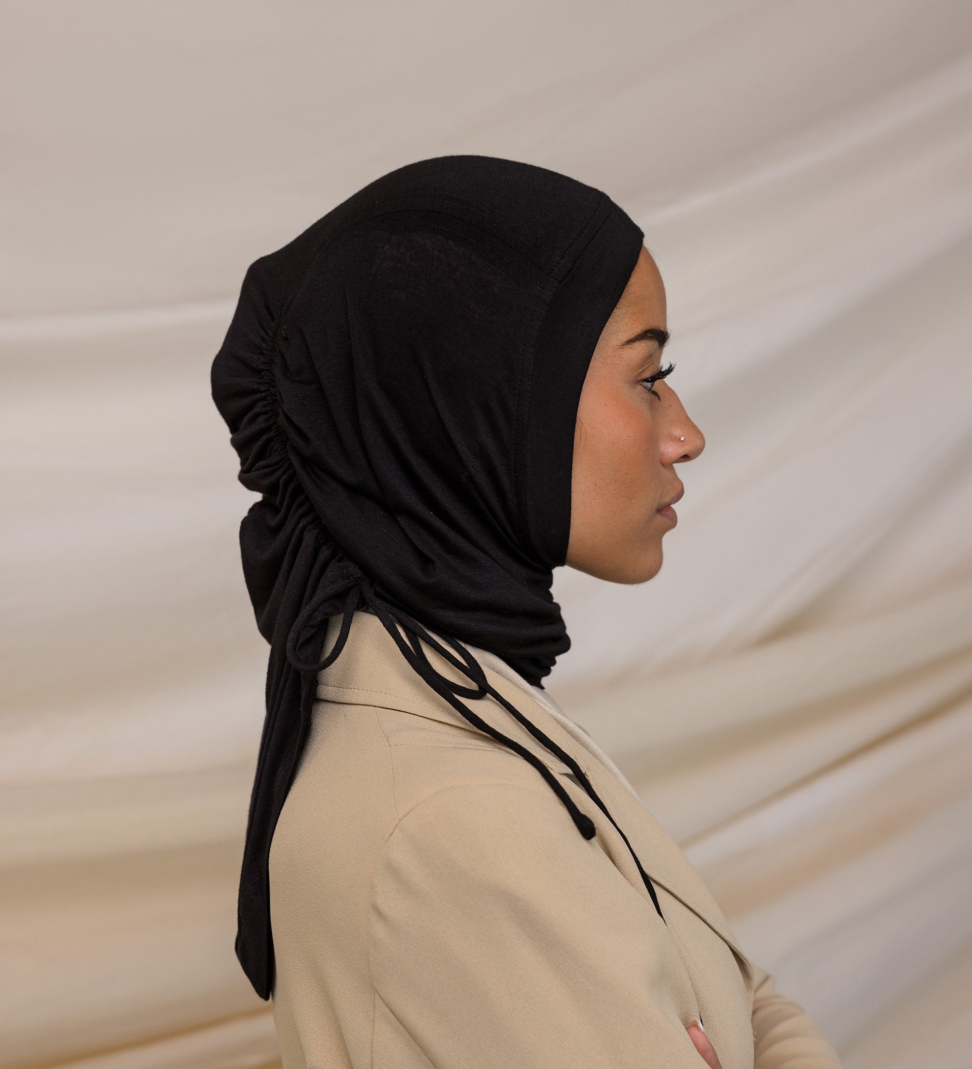 Jet Black Ruching Lite