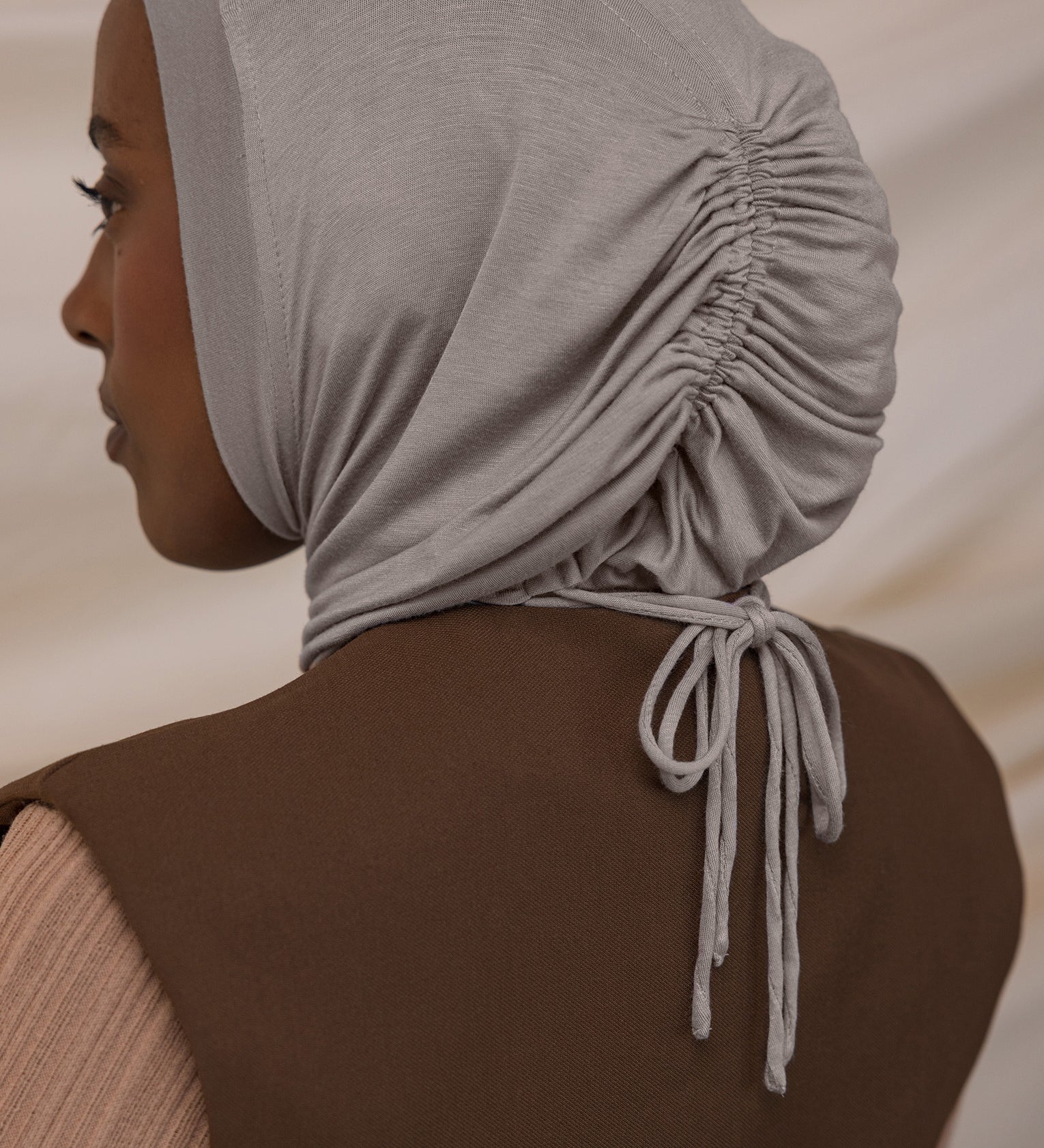 Soft Gray Ruching Lite